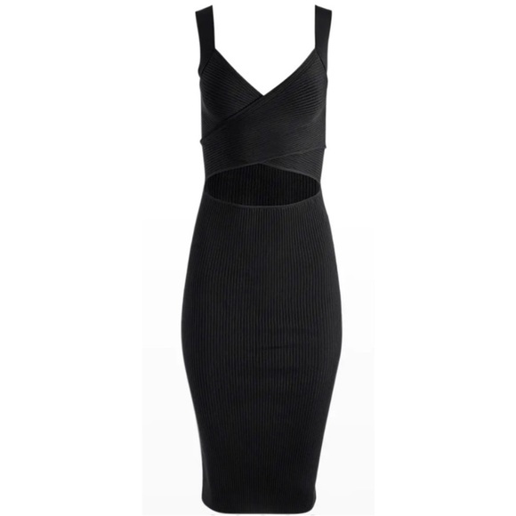 Alice + Olivia Lidia Twist Front Cut Out Dress - Picture 5 of 15